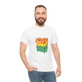 Dumpster Fire Heavy Cotton Tee