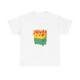 Dumpster Fire Heavy Cotton Tee