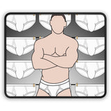 Mouse Pad, Tighty Whitie Design for Underwear Lovers