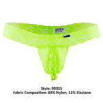 CandyMan 99315 Peek a Boo Thongs Color Green