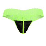 CandyMan 99370X Thongs Color Hot Green