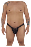 CandyMan 99420X Double Lace Thongs Color Black