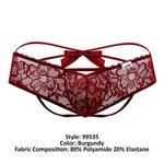 CandyMan 99535 Bow Jockstrap Color Burgundy