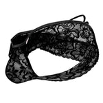 CandyMan 99551 Lace Peekaboo Briefs Color Black