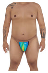 CandyMan 99571X Invisible Micro G-String Color Rainbow Prints