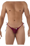 CandyMan 99579 Lace Heart Bikini Color Burgundy