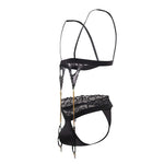 CandyMan 99581 Harness-Thongs Outfit Color Black