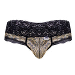 CandyMan 99596X Mesh-Lace Thongs Color Snake Print