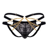 CandyMan 99598 Lace and Chain Bikini Color Black