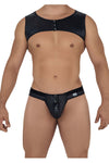 CandyMan 99612 Harness Thong Outfit Color Black