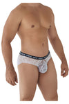 CandyMan 99615 Spank Me Lace Briefs Color White