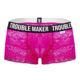 CandyMan 99616X Trouble Maker Lace Trunks Color Pink