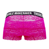 CandyMan 99616X Trouble Maker Lace Trunks Color Pink