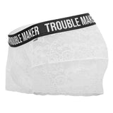 CandyMan 99616 Trouble Maker Lace Trunks Color White