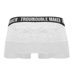 CandyMan 99616 Trouble Maker Lace Trunks Color White