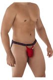 CandyMan 99619 Stop Staring Lace Jockstrap Color Red