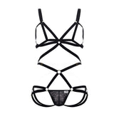 CandyMan 99635 Harness Two Piece Set Color Black