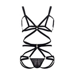 CandyMan 99635 Harness Two Piece Set Color Black