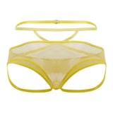 CandyMan 99640 Mesh Thongs Color Yellow