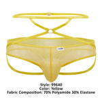 CandyMan 99640 Mesh Thongs Color Yellow