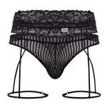 CandyMan 99648 Garter Thongs Color Black