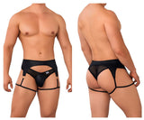 CandyMan 99655 Garter Thongs Color Black