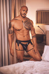 CandyMan 99655 Garter Thongs Color Black