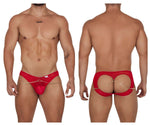 CandyMan 99672 Chain Jock Briefs Color Red