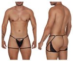 CandyMan 99678 Garter Thongs Color Black