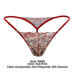 CandyMan 99685 Lace Thongs Color Red