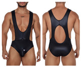 CandyMan 99693 Wrestling Bodysuit Color Black