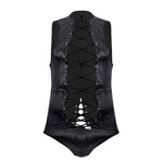 CandyMan 99694 Wrestling Bodysuit Color Black