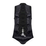 CandyMan 99694 Wrestling Bodysuit Color Black