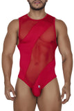 CandyMan 99699 Mesh Bodysuit Color Red