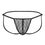 CandyMan 99709 Micro Lace Jockstrap Color Black