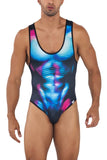 CandyMan 99725 Work-N-Out Bodysuit Color Moonlight Blue