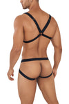 CandyMan 99731 Harness-Bra Two Piece Set Color Black