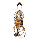 CandyMan 99734 Safari Bodysuit Color Tiger Print