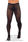 CandyMan 99736 Mesh Thigh Highs Color Black