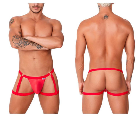 CandyMan 99749 Garter Jockstrap Color Red