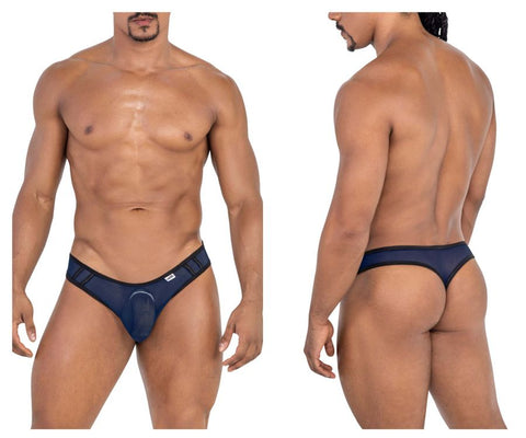 CandyMan 99767 Sports Mesh Thongs Color Navy