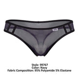 CandyMan 99767 Sports Mesh Thongs Color Navy