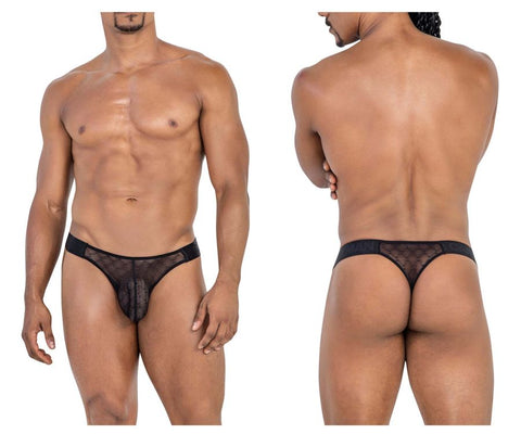 CandyMan 99771 Mesh Thongs Color Black