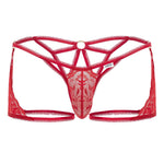 CandyMan 99773 Lace Trunks Thongs Color Red