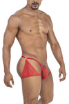 CandyMan 99773 Lace Trunks Thongs Color Red