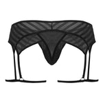 CandyMan 99792 Mesh Garter Thongs Color Black