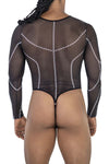 CandyMan 99816 Mesh Bodysuit Color Black