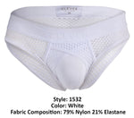 Clever 1532 Swirl Briefs Color White