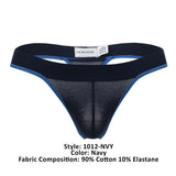 Doreanse 1012-NVY Borderline Thongs Color Navy