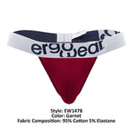 ErgoWear EW1478 MAX COTTON Thongs Color Garnet